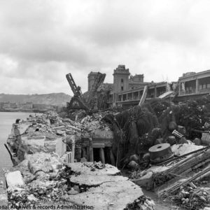 Le quai de France saboté par l'armée allemande