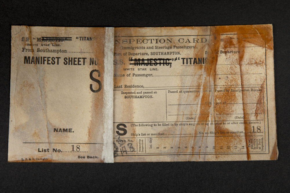 La Cité de la Mer Titanic 2025 2027_Marian MEANWELL_Carte d'inspection sanitaire ©Handiprint